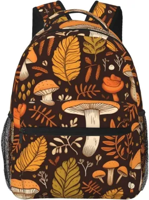 Summer Mushrooms Lightweight Laptop Backpack Lightweight Multipurpose Travel Casual Daypack Unisex College Backapcks for Men Women Adults Hiking Traveling Camping
