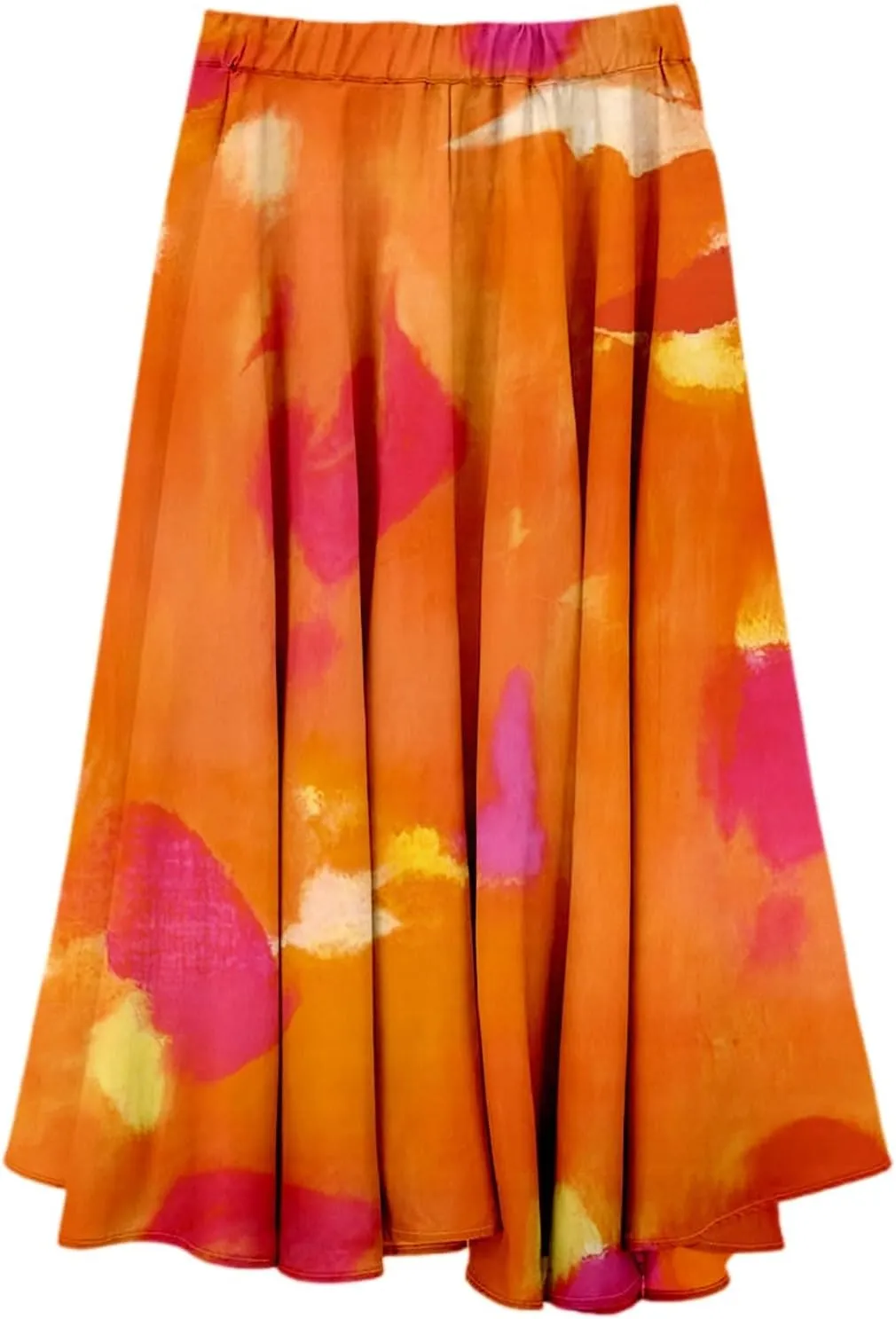 Summer Skirts for Women 2025 Vacation Boho Floral Maxi Skirt Elastic High Waisted Flowy Ruffle A Line Skirt