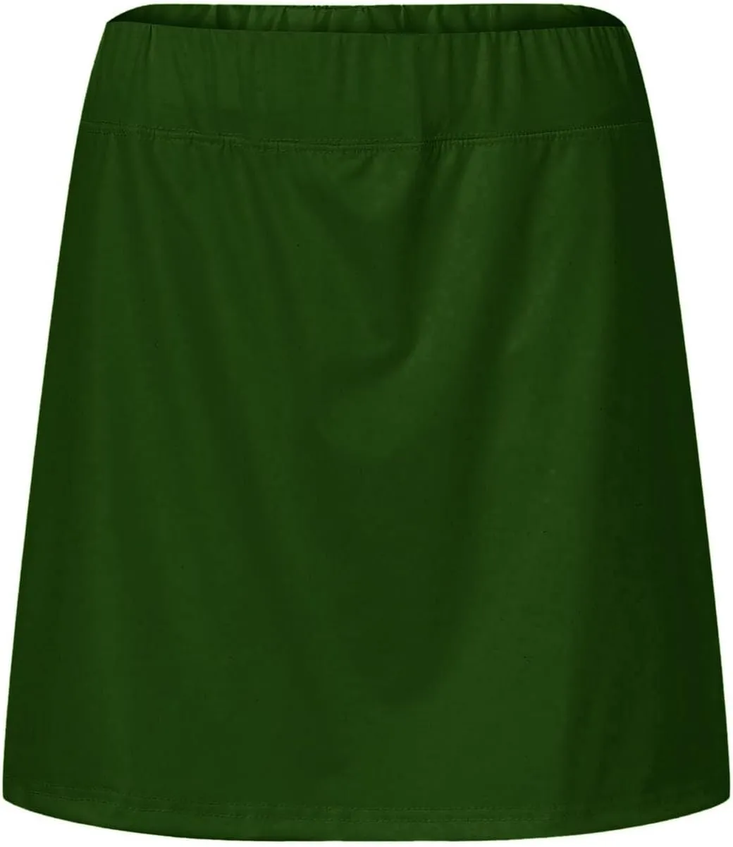 Tennis Mini Skirt for Womens Side Slit Elastic High Waisted Athletic Skorts Lightweight Built in Shorts Skirts for Fitness