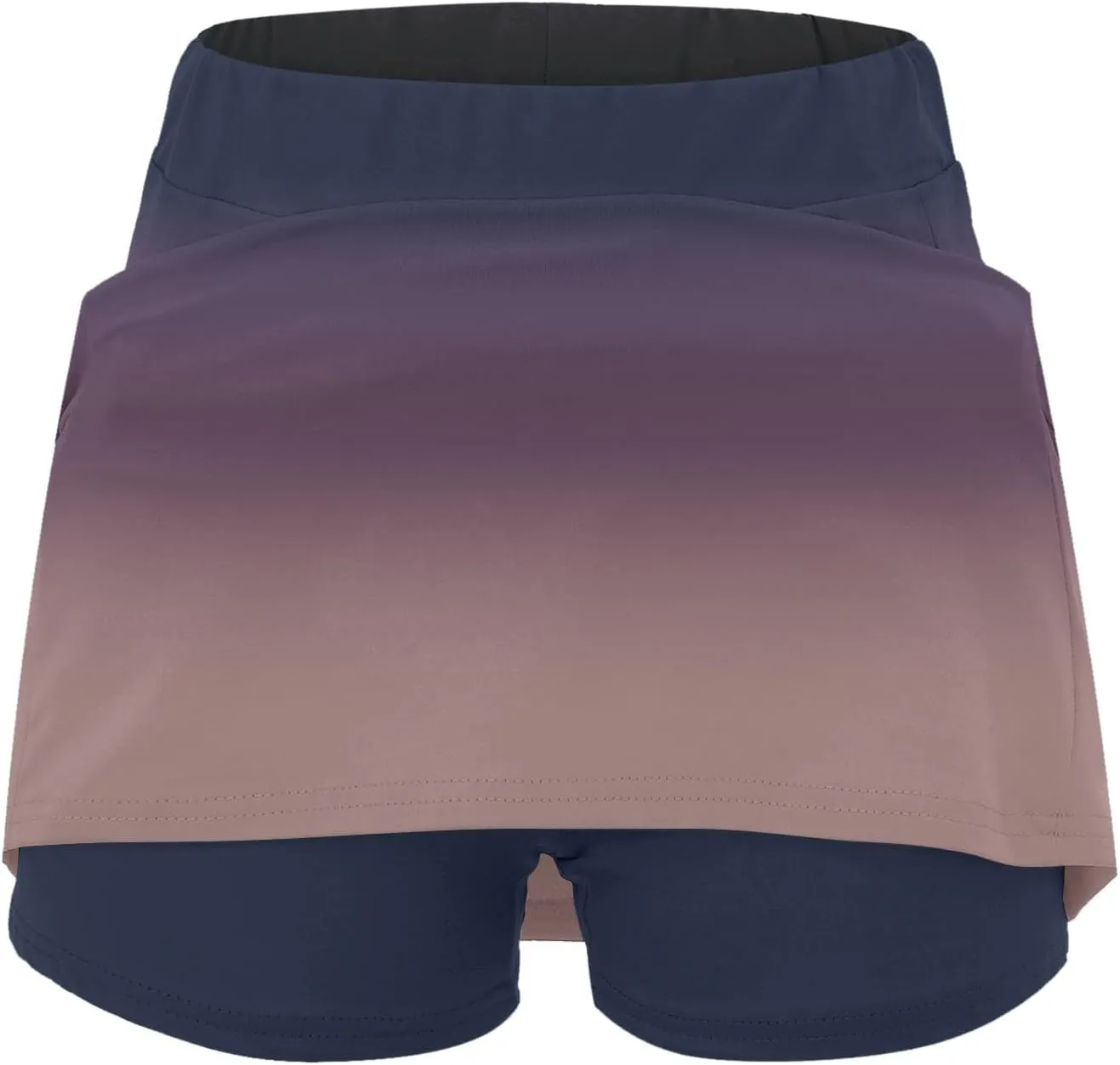 Tennis Skorts for Women with Pockets Casual Gradient Tummy Control Athletic Skirts with Shorts Summer Yoga Clothes