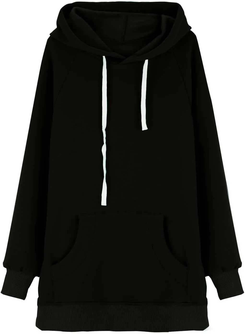 The Warmys Oversized Hoodie Dress, Sherpa Lined Long Sleeve Split Hem Valentines Day Pullover Sweatshirts with Pocket