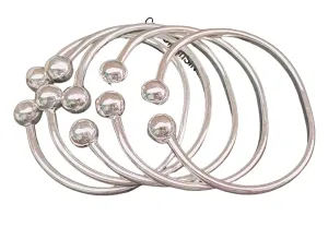 Thick West Indian Bangles, Set Of 7 Bangles, Sterling Silver Bangles, Bangles, West Indian Silver Bangles, Silver Boho bangles for women Size Inch 7, 7.5, 8, 8.5, 9, 9.5, 10 Inch BY ISHU JEWELLER