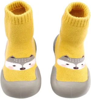 Toddler Girl Shoes,Baby Sock Shoes Boys Girls Indoor Cartoon Soft Elastic Casual First Walkers Shoes 0-4 Years