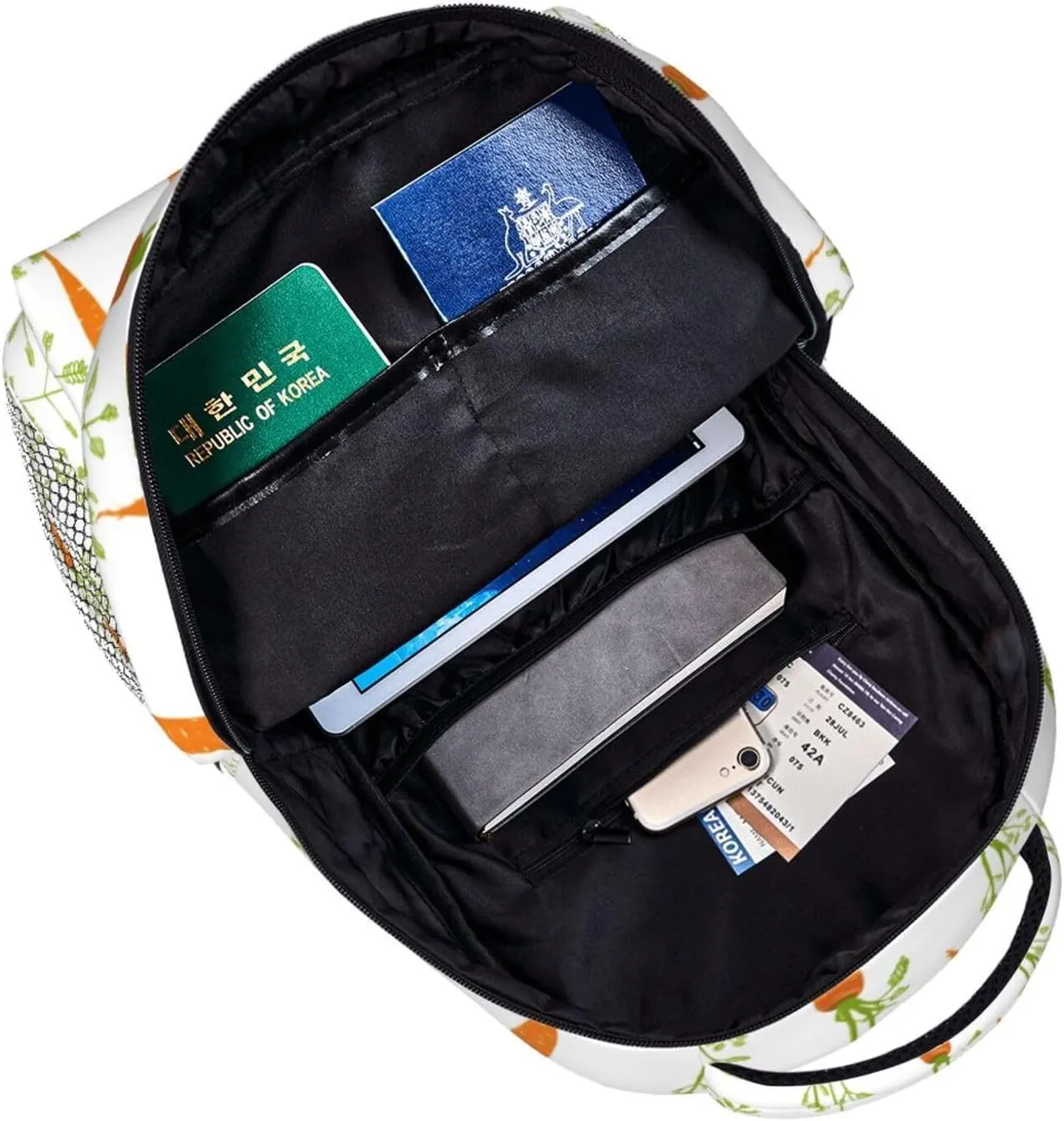 Travel Laptop Backpack for Women Lightweight College Backpack Adjustable Fits 15.6 Inch Laptop Bag Waterproof Computer Bag for Men, Work, Gym - Carrot