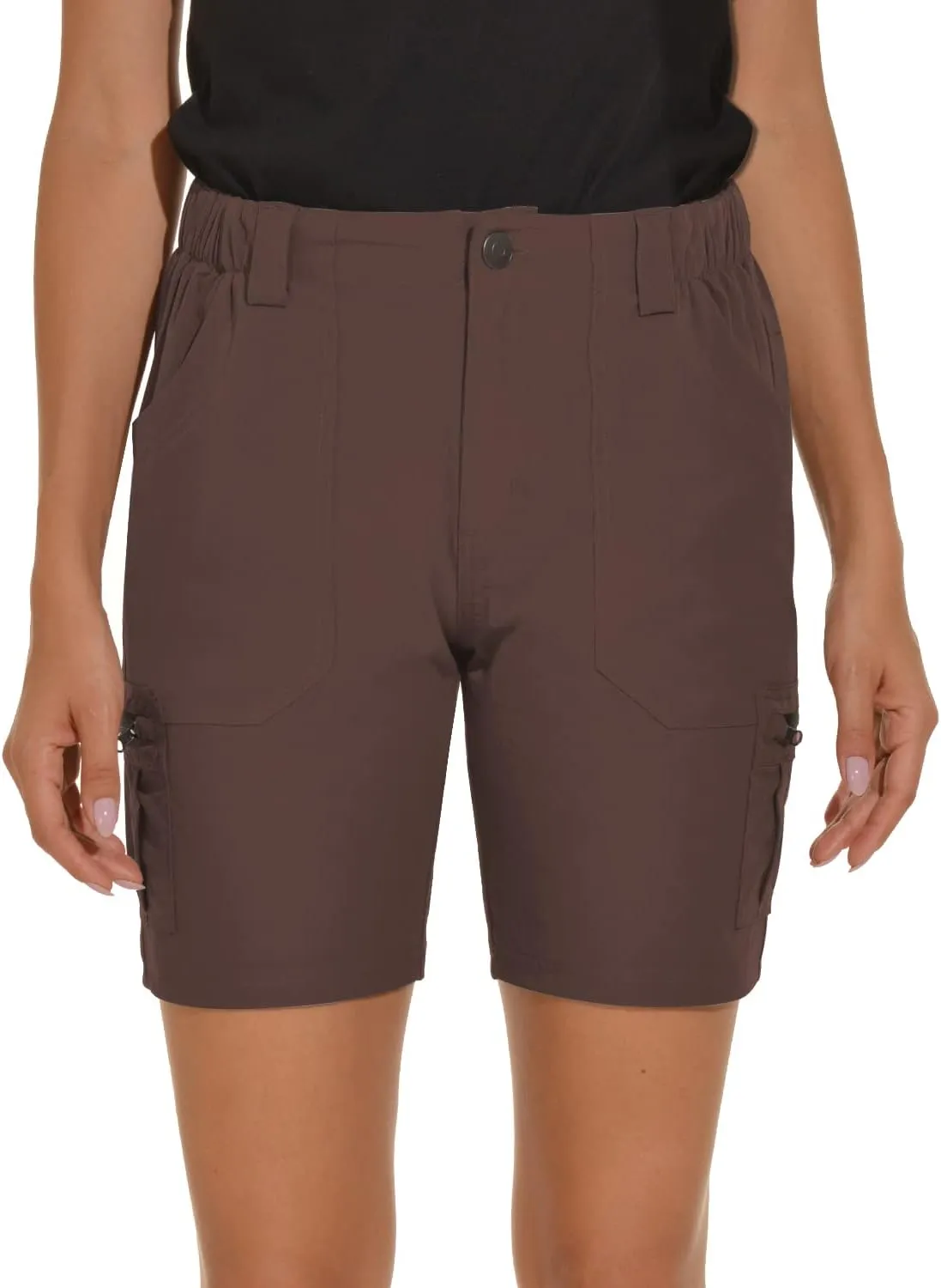 VAYAGER Women's Hiking Cargo Shorts Quick Dry Lightweight Stretch Shorts Golf Fishing Outdoor Casual Shorts