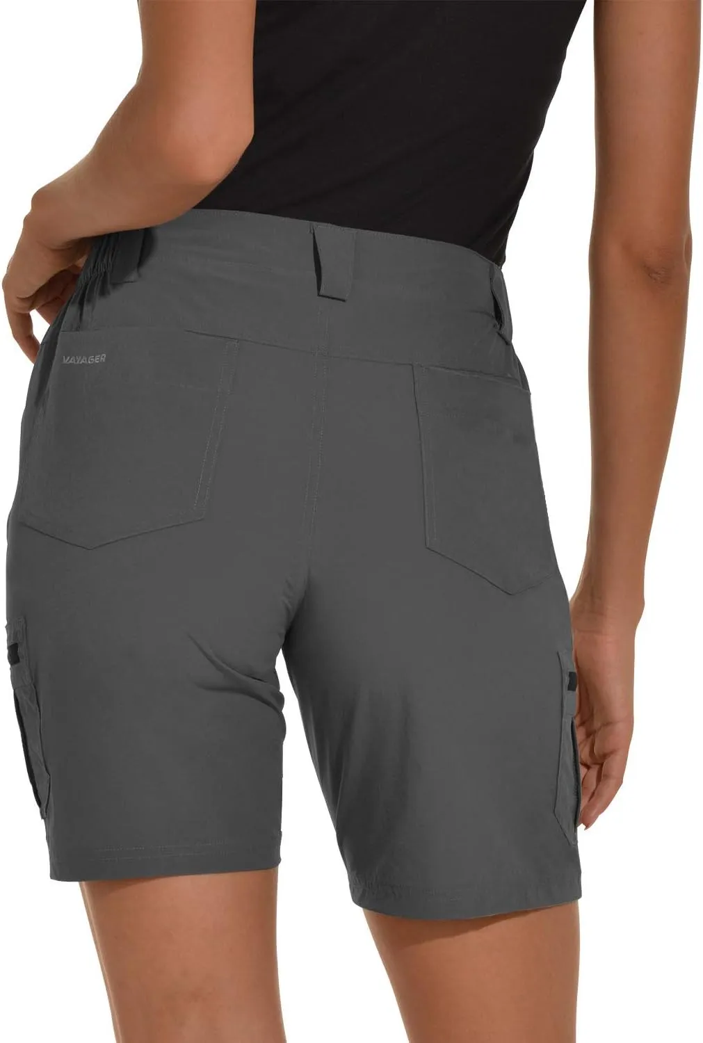 VAYAGER Women's Hiking Cargo Shorts Quick Dry Lightweight Stretch Shorts Golf Fishing Outdoor Casual Shorts