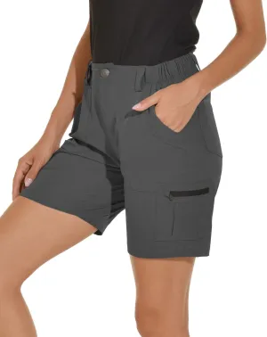 VAYAGER Women's Hiking Cargo Shorts Quick Dry Lightweight Stretch Shorts Golf Fishing Outdoor Casual Shorts