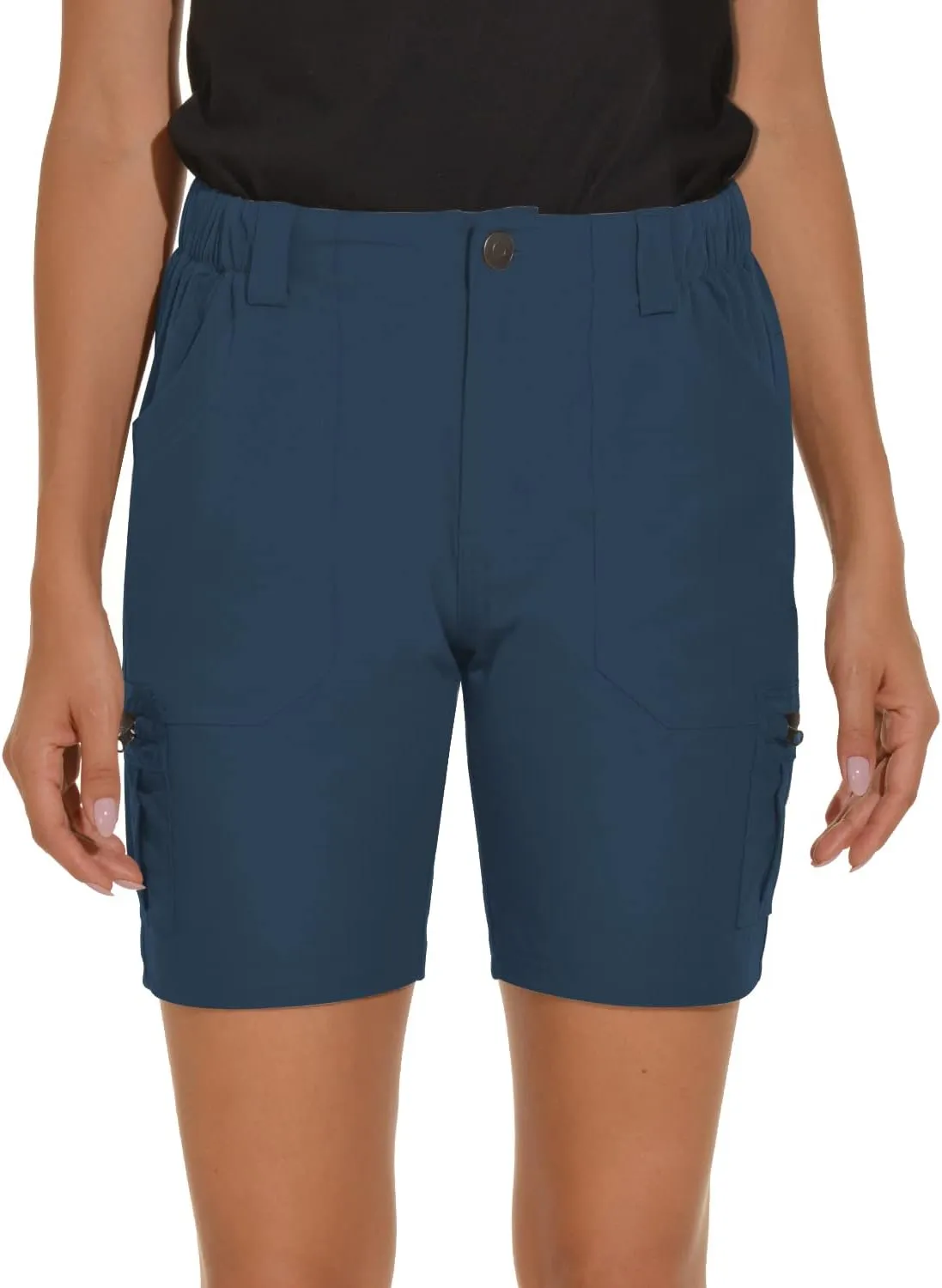 VAYAGER Women's Hiking Cargo Shorts Quick Dry Lightweight Stretch Shorts Golf Fishing Outdoor Casual Shorts
