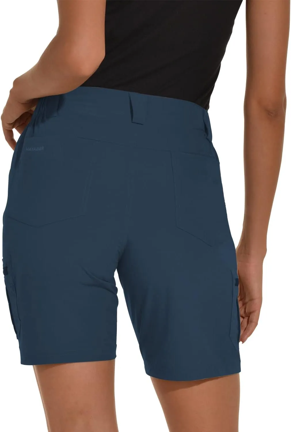 VAYAGER Women's Hiking Cargo Shorts Quick Dry Lightweight Stretch Shorts Golf Fishing Outdoor Casual Shorts
