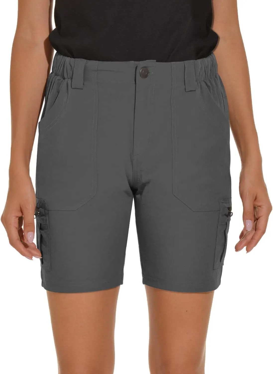VAYAGER Women's Hiking Cargo Shorts Quick Dry Lightweight Stretch Shorts Golf Fishing Outdoor Casual Shorts