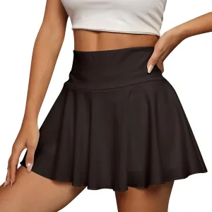 Versatile Skorts for Women with Pockets High Waist Tummy Control Mini Skirt Comfy Summer Casual Athletic Tennis Skirt