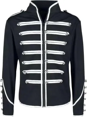 Wankang Marching Band Parade Jacket Mens Drummer Military Jacket for Men Music Festivals Cosplay Halloween Themed Parties