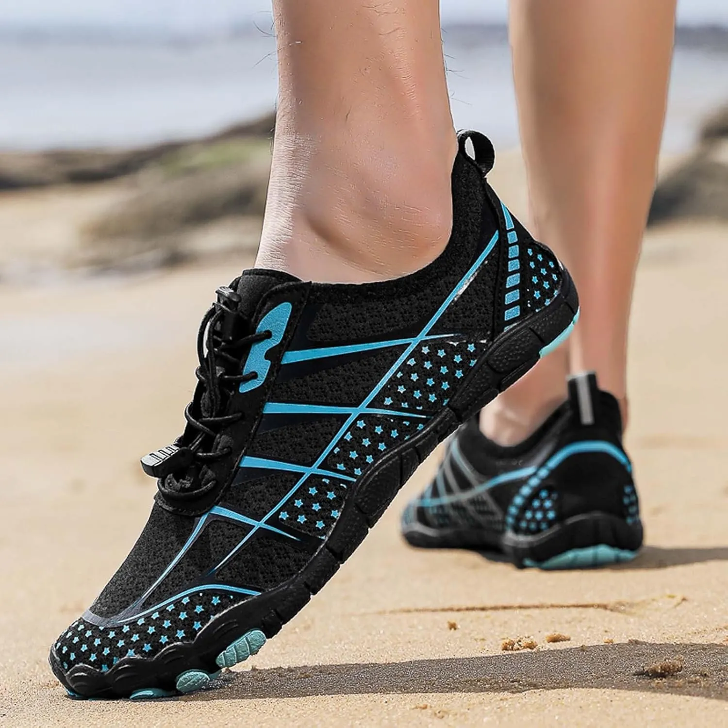 Water Shoes for Men Wide Width Waterproof Barefoot Shoes Summer Outdoor Swim Fishing Hiking Diving Surf Walking Pool Shoes