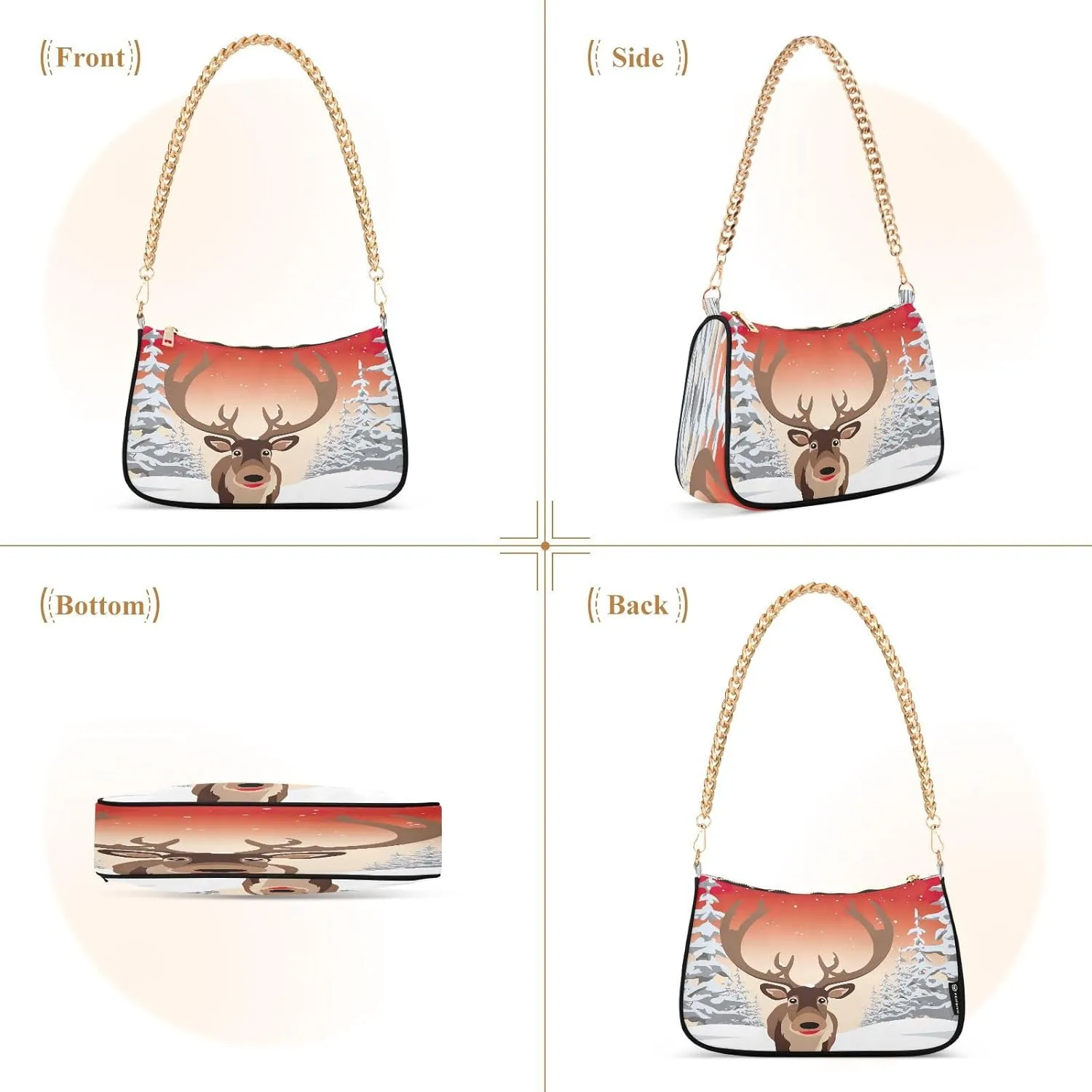 Watercolor Cat with Many Cats Women's Small Purse, Womens Shoulder Bags Crossbody