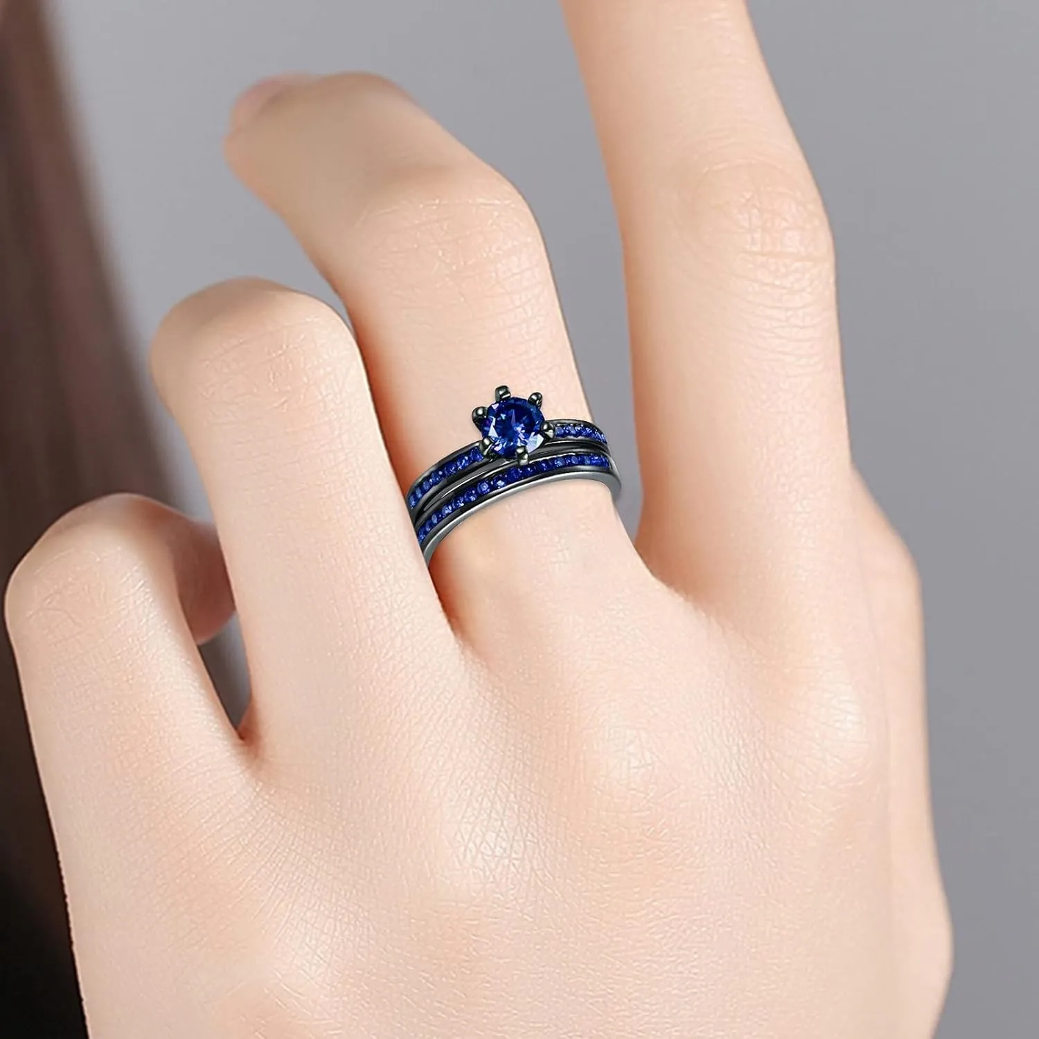 Wedding Engagement Rings Sets for Women,925 Sterling Silver Cubic Zirconia Promise Ring Anniversary Christmas Jewelry Gifts