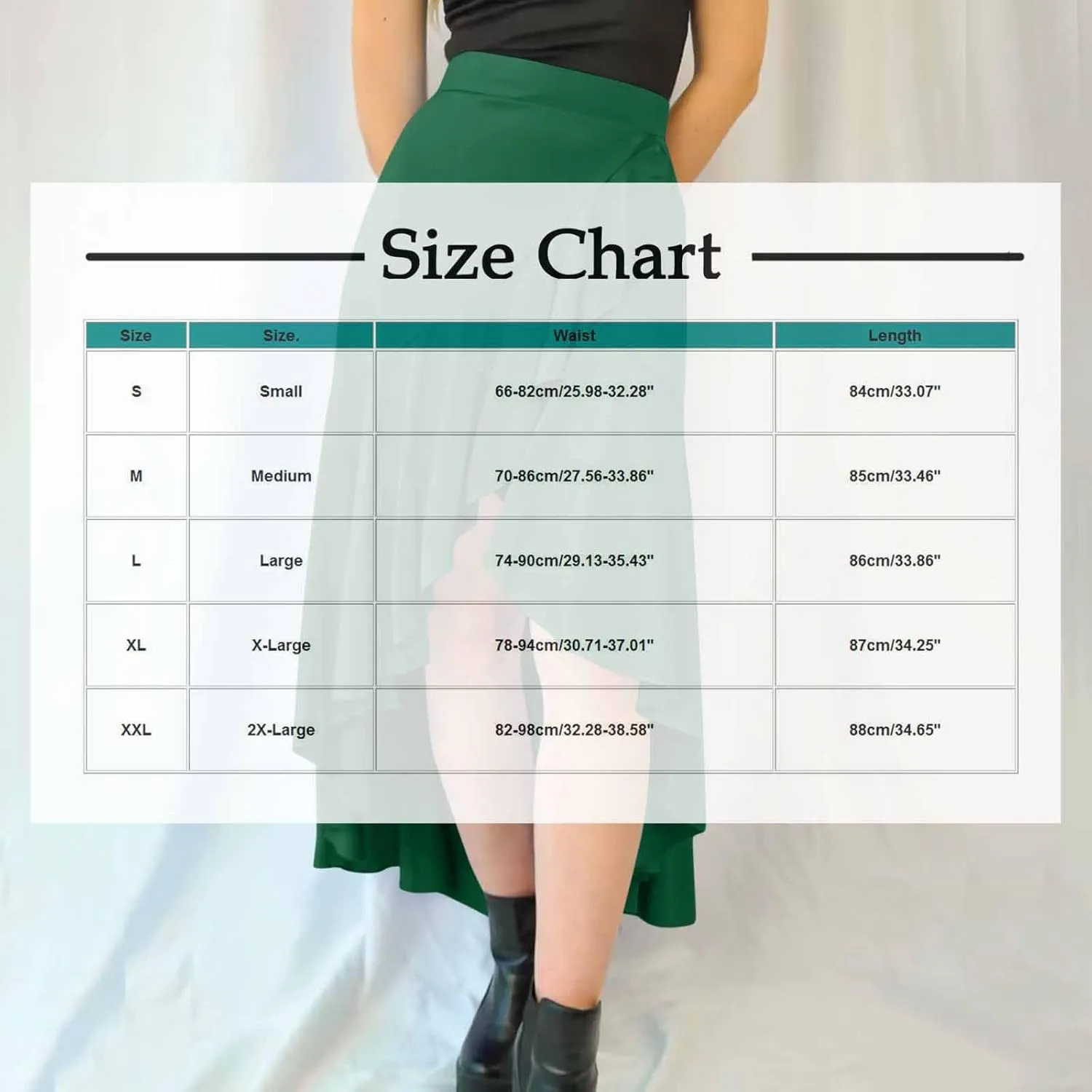 Western Skirts for Women Midi Ruffle Summer Skirt High Waisted Wrap Flowy Skirts High-Low A Line Gothic Skirts