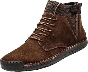 Winter Padded Men's British Large Size Casual Suede Handmade Foreign Trade Sport Mens Casual Fashion Breathable Sneaker