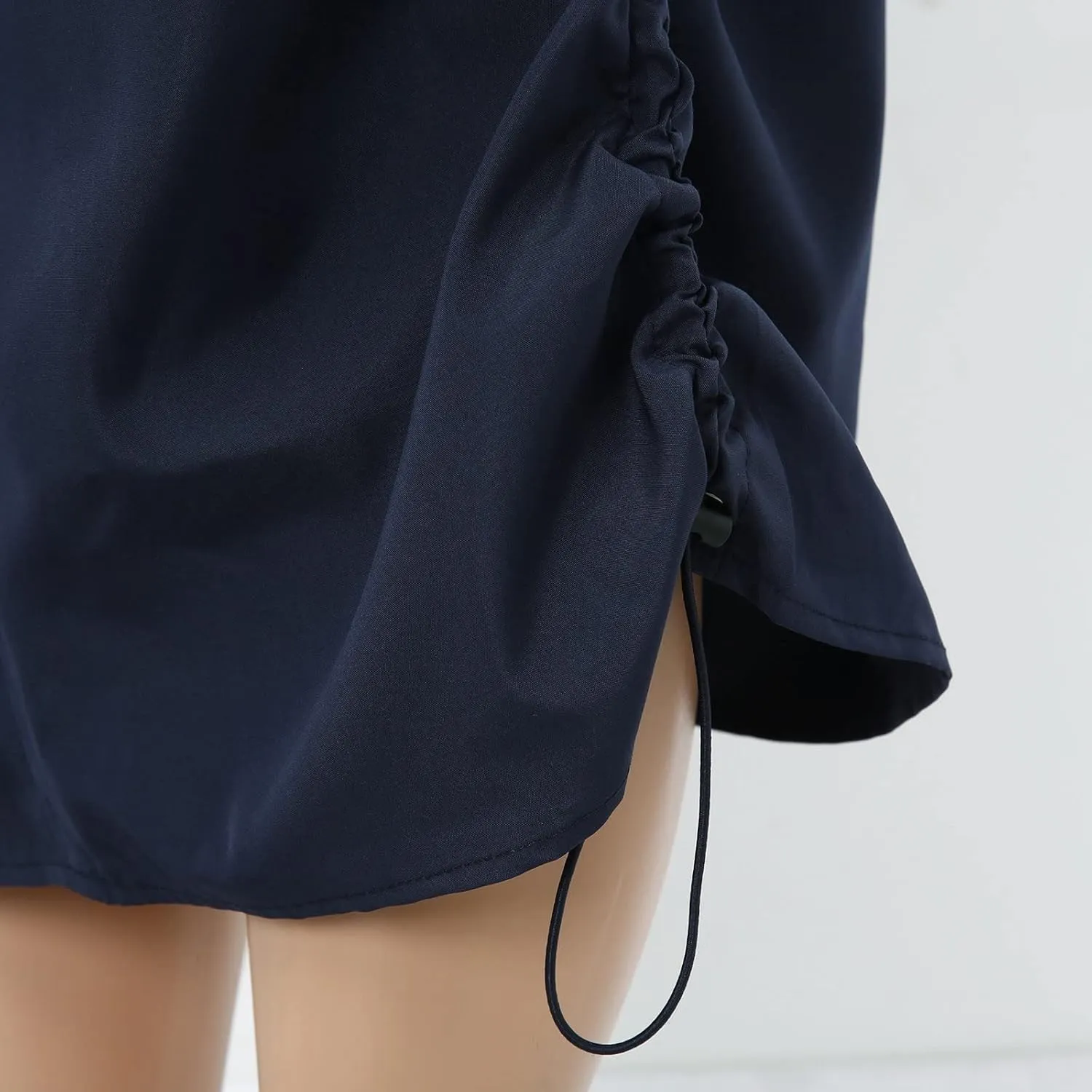 Women Cargo Midi Denim Skirt High Waisted Skirts Denim Skirt with Pocket Spring Dresses Pencil Skirts for Women's