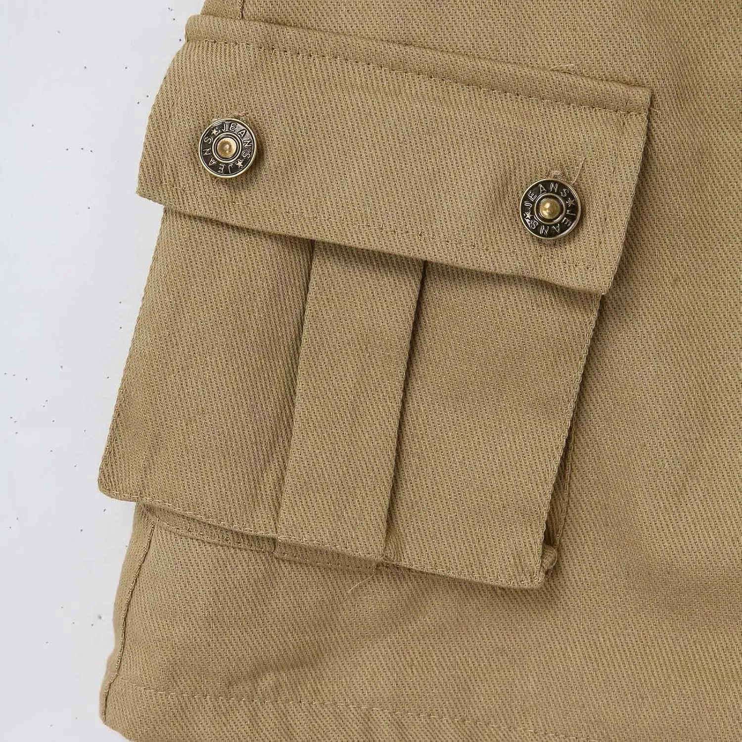 Women Cargo Midi Denim Skirt High Waisted Skirts Jean Skirt with Pockets Beach A Line Dress Pencil Skirts for