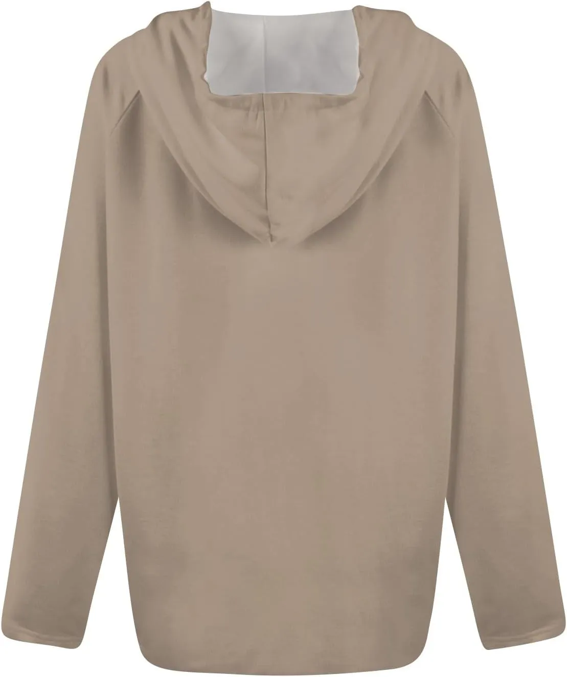 Women Fall Winter Oversized Long Sleeve Hoodie Coats Full Zip Up Crew Neck Trendy Casual Sweatshirt Jackets Tops