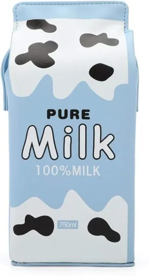 Women Fruits Banana Strawberry Milk Box Cross Body Purse Bag Women Phone Wallet Shoulder Bags