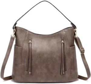 Women Hobo Purses and Handbags Vegan Leather Satchel Adjustable Crossbody Shoulder Bags Tote