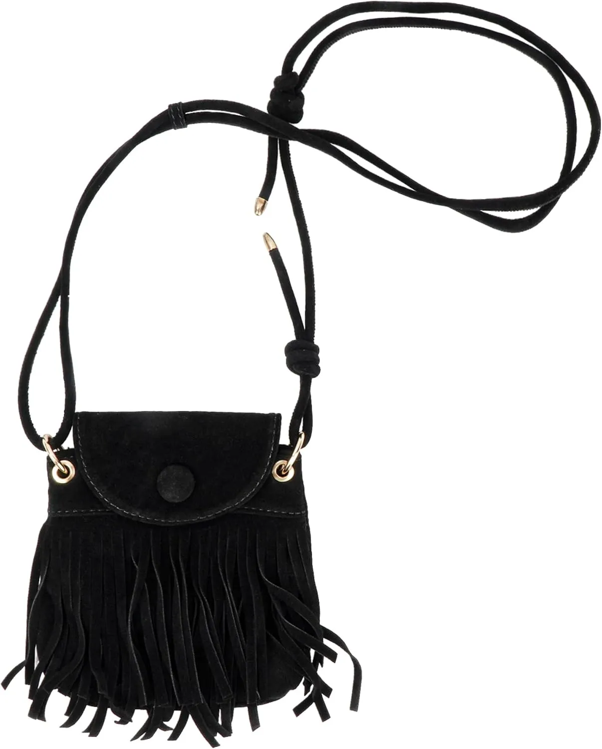Women Leather Fringe Messenger Bag Mini Hobo Crossbody Tassel Shoulder Bags