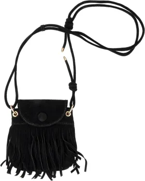 Women Leather Fringe Messenger Bag Mini Hobo Crossbody Tassel Shoulder Bags