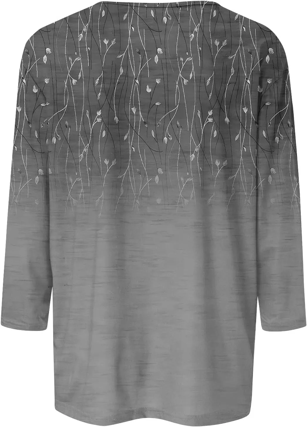 Women's 3/4 Sleeve Tops Shirts Dressy Casual Cute Print Graphic Tees Blouses Casual Plus Size Basic Tops