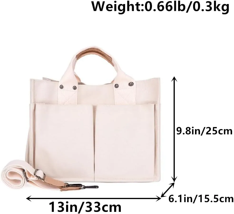Women's Canvas Crossbody Bag Shoulder Bags Casual Vintage Tote Purse Crossbody Satchel Handbags Hobo Bag
