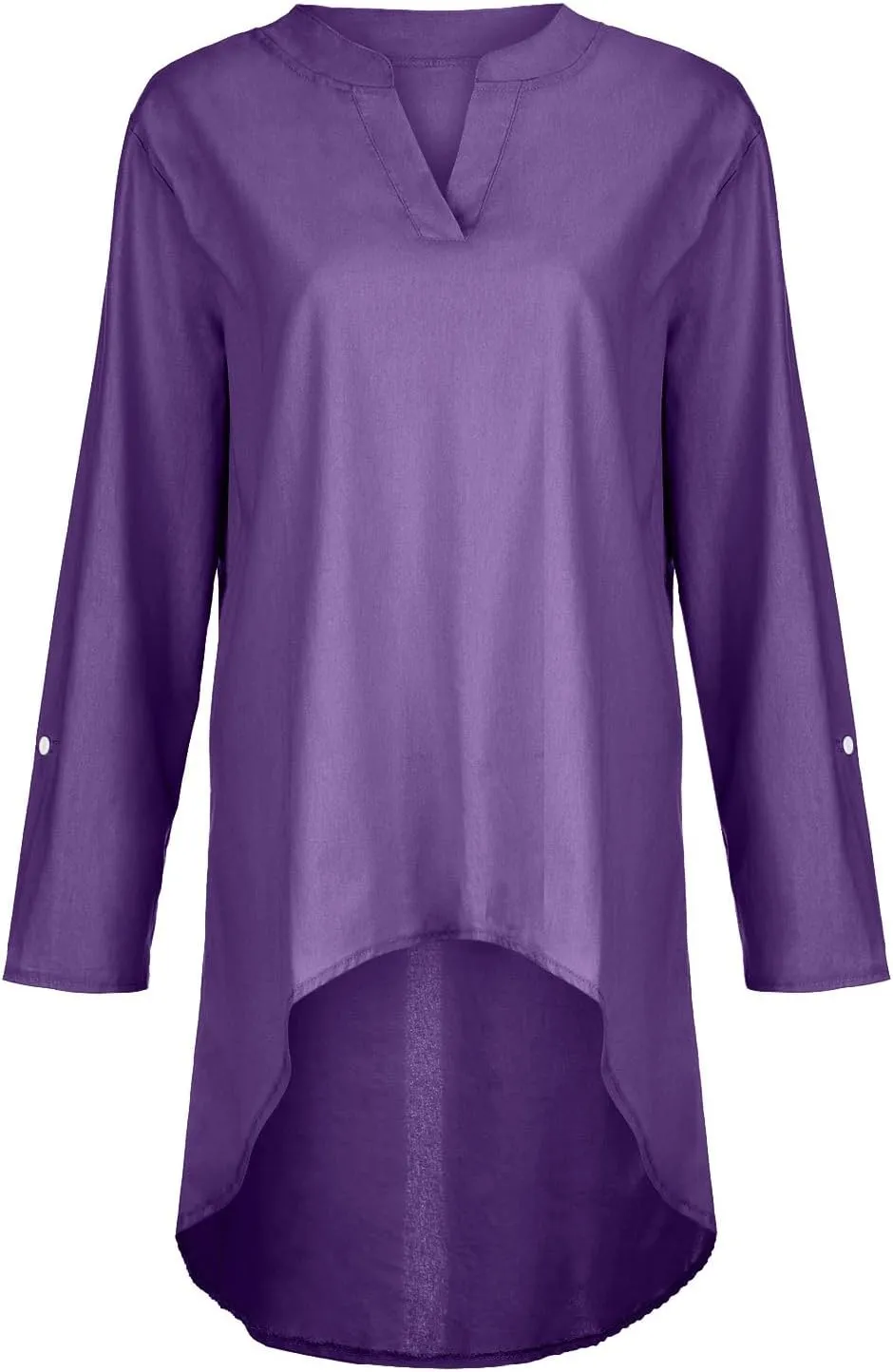 Womens Cotton Linen Shirt Dressy Casual Oversized V Neck Long Sleeve Gauze Shirts Loose Fit Boho Beach Tops