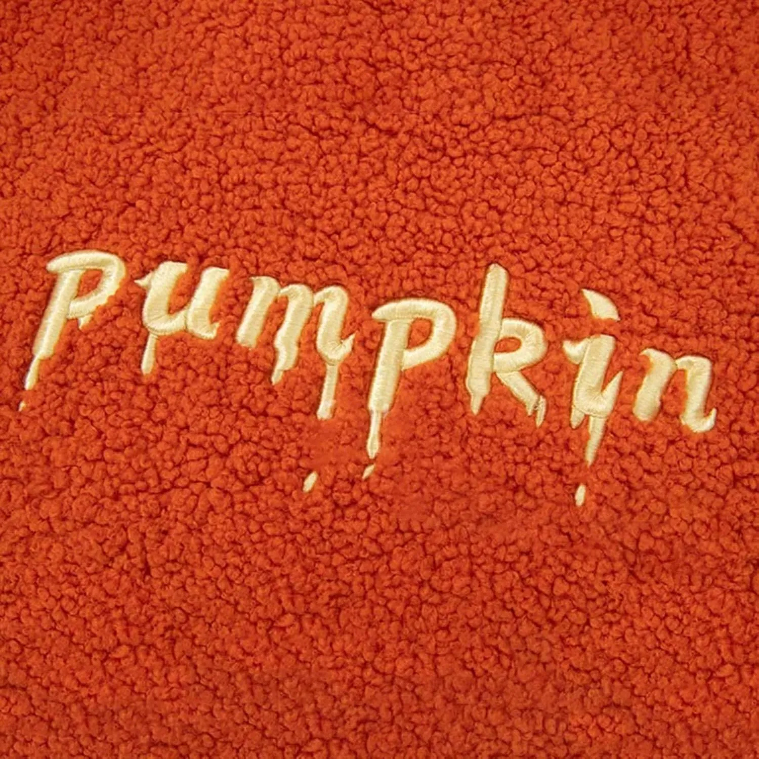 Womens Cute Plush Halloween Hoodies 2024 Pumpkin Embroidery Fleece Sweatshirt Oversized Pullover Tops with Pocket