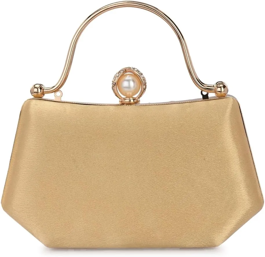 Women's Handcrafted Beautiful Bling Box Clutch Bag