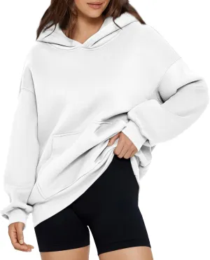 Womens Hoodies Y2k Preppy Oversized Sweatshirt Hooded Fleece Pullover Loose Fit Cute Comfort Hoodie with Pockets