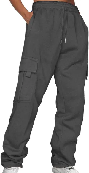 Women's Joggers Sweatpants Solid and Tracksuit Sweatshirt Hooded Women Suits Sets High Waisted Joggers Pants Baggy