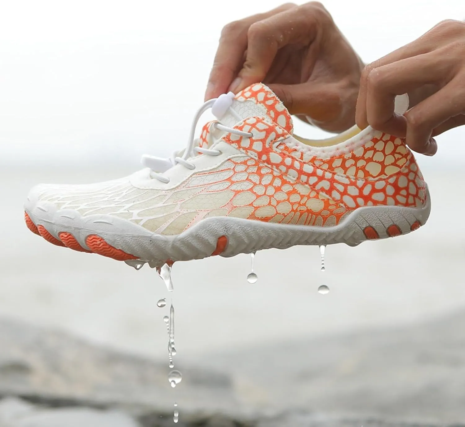 Women's Lightweight Quick Drying,Aqua Water Shoes Athletic Comfy Walking Shoes Men's and Women's Non Slip Sports Sneakers Outdoor River Tracing Shoe Summer Breathable Hiking Running Fitness Footwear