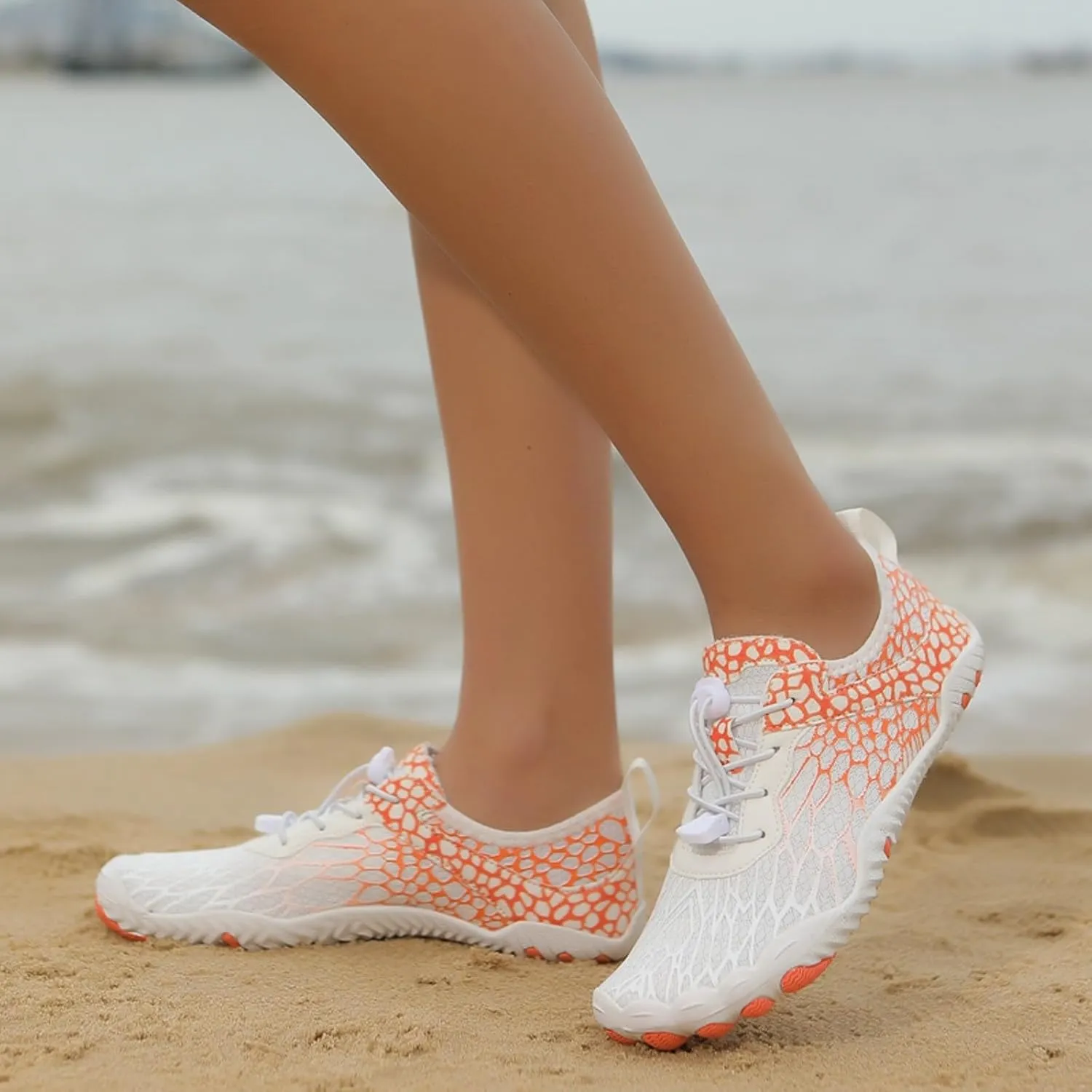 Women's Lightweight Quick Drying,Aqua Water Shoes Athletic Comfy Walking Shoes Men's and Women's Non Slip Sports Sneakers Outdoor River Tracing Shoe Summer Breathable Hiking Running Fitness Footwear