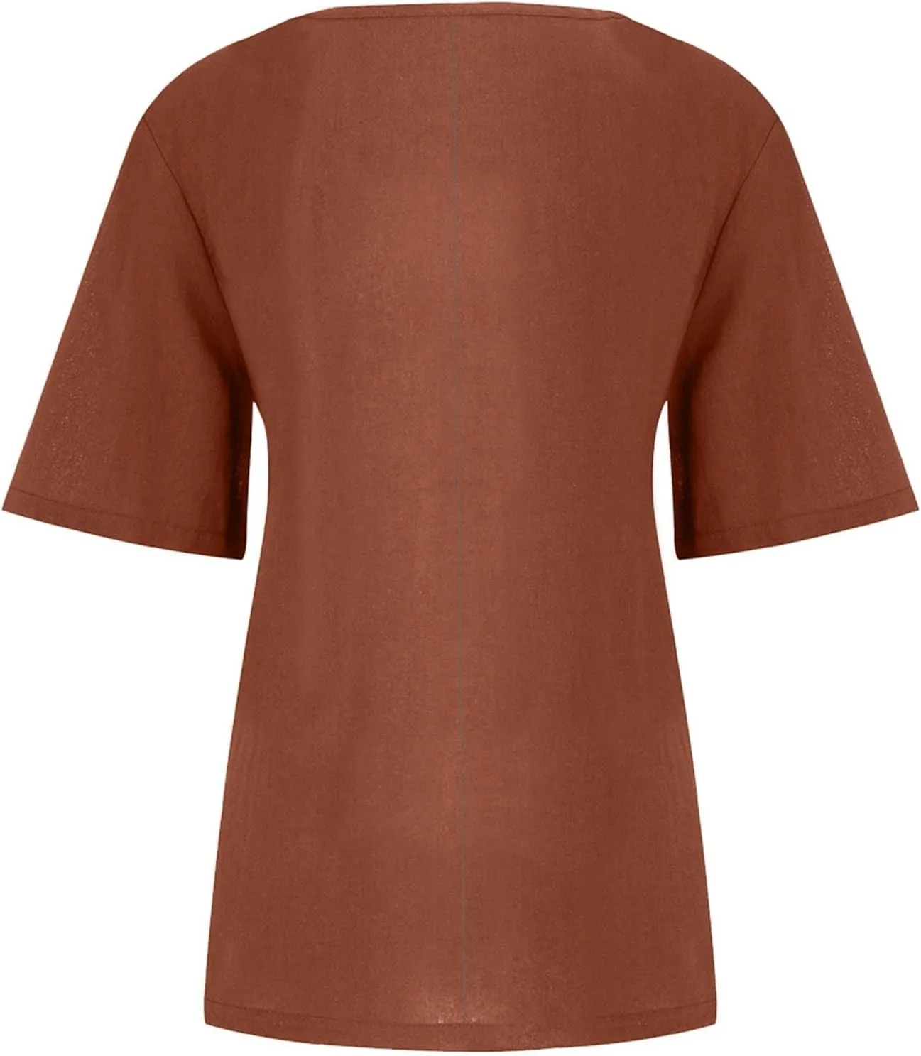 Womens Lined Tops Going Out Casual Short Sleeve Summer Tee Shirts Button Down Crewneck Solid Dressy Blouses