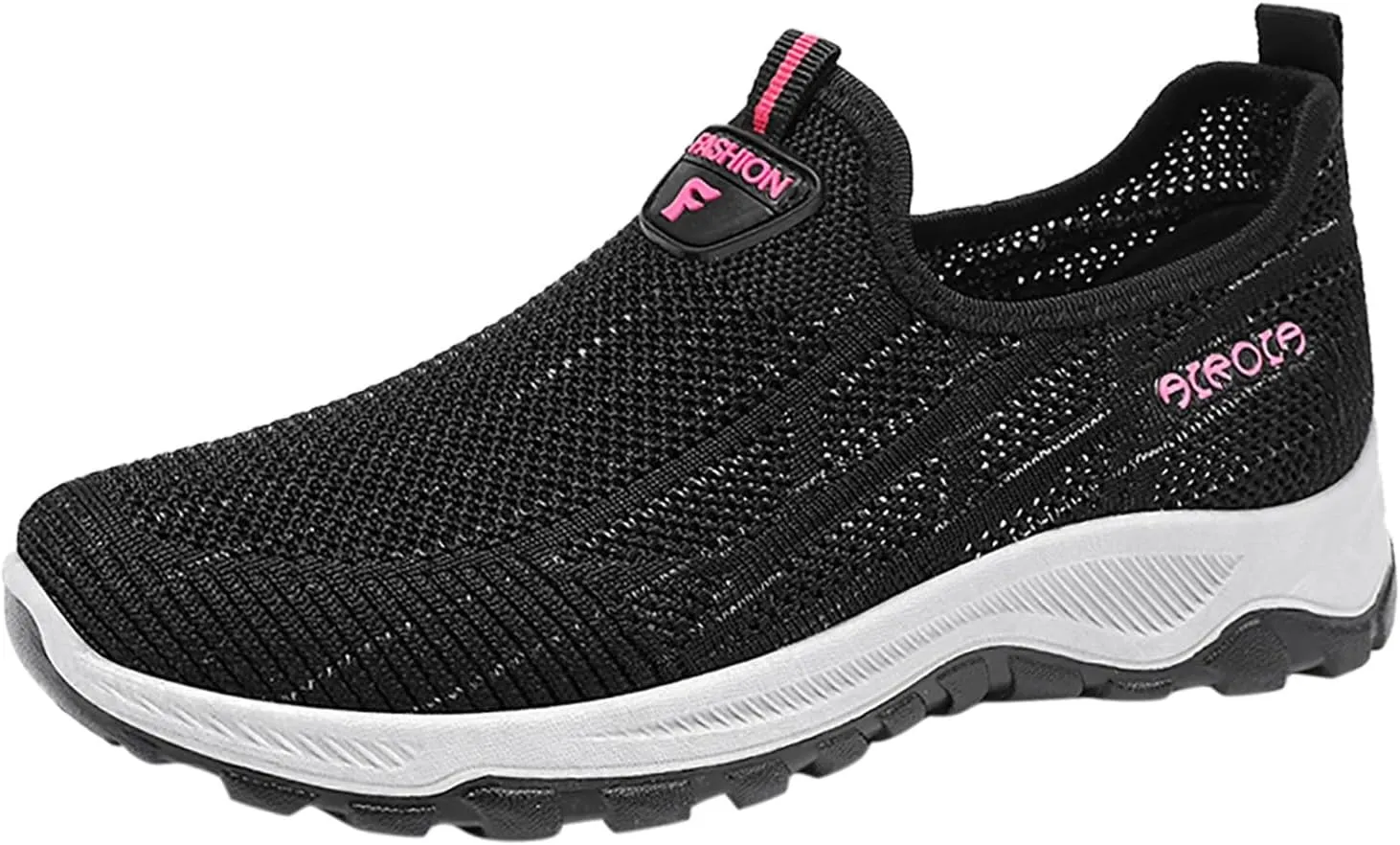 Women's Mesh Loafers Slip On Wedge Casual Shoes with Arch Support Lightweight Breathable Sneakers Womens Summer Sports Shoes