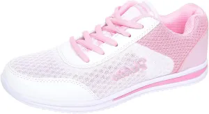 Women's Mesh Sneaker Lace Up Casual Sneaker with Arch Support Breathable Lightweight Running Shoes Non Slip Walking Shoes