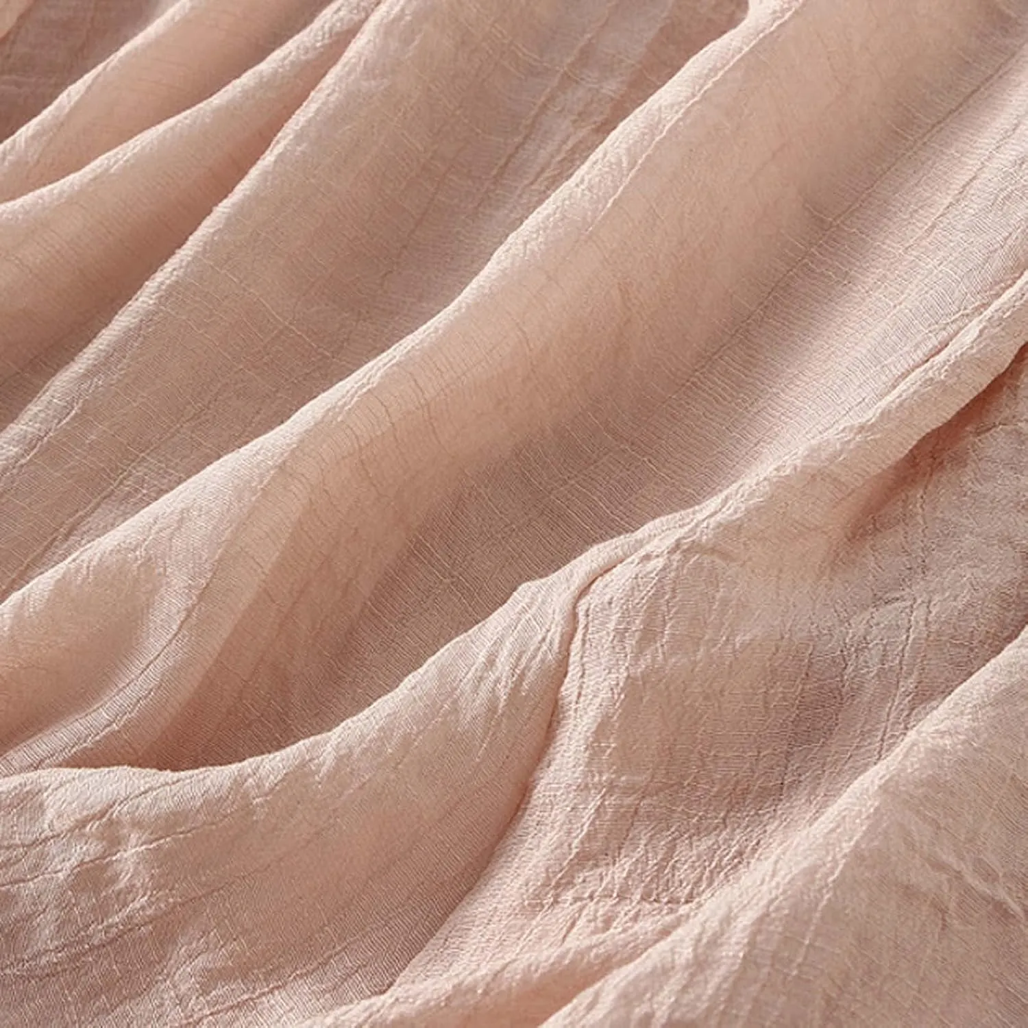 Women's Midi Linen Skirt Summer Casual Elastic Waist Drawstring Pleated Skirts A-Linen Flowy Swing Long Skirt
