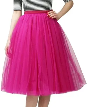 Women's Midi Skirt Women's Midi Skirt Summer Pleated Flowy Elastic High Waisted Skirts with Pockets Boho Maxi