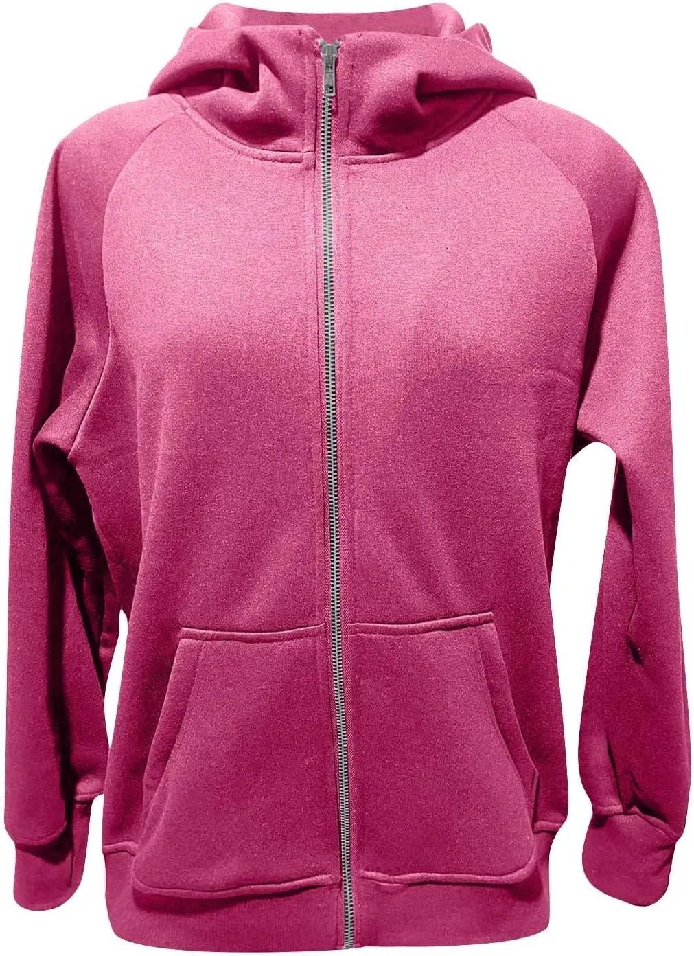 Womens Oversized Sweatshirts No Hood Long Sleeve Zipper Fleece Sweatshirt Jackets Pullovers Comfort Trendy Clothes