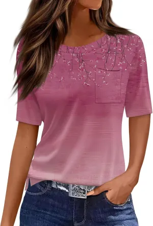 Womens Oversized T Shirts Spring Loose Fit Crewneck Short Sleeve Tops Summer Casual Blouse Y2K 2025 Basic Shirts