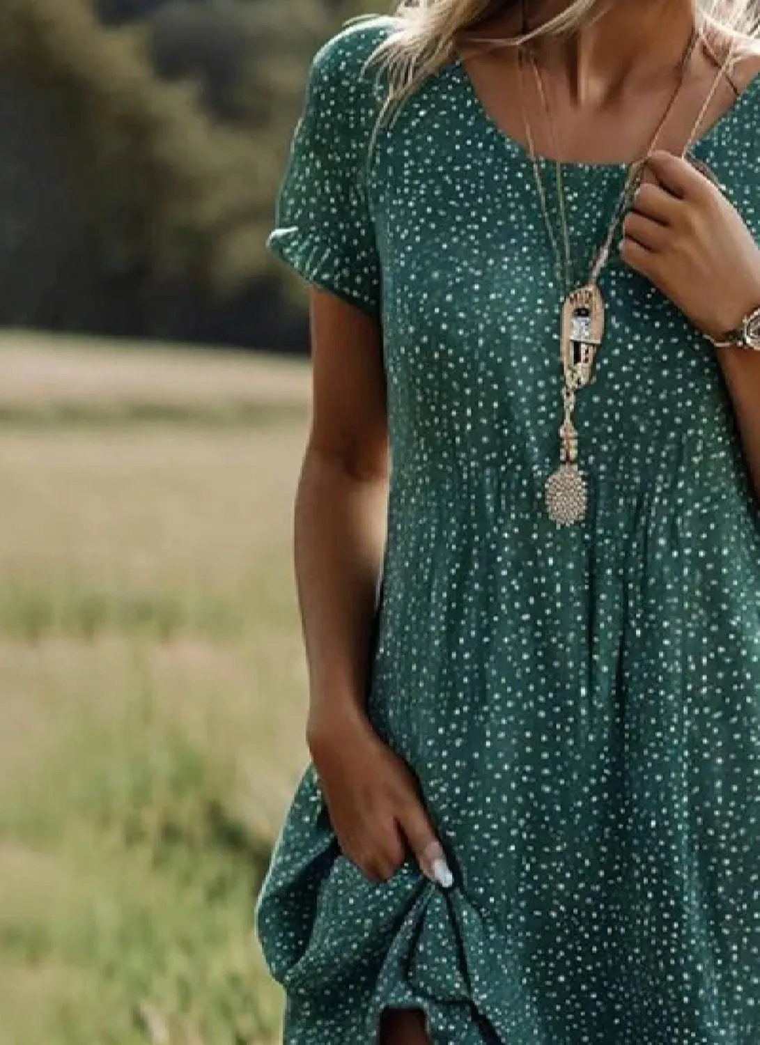 Women's Retro Red Paisley Print Midi Dress 2025 Spring Summer Outfits Casual Short Sleeve Crew Neck A Line Dresses