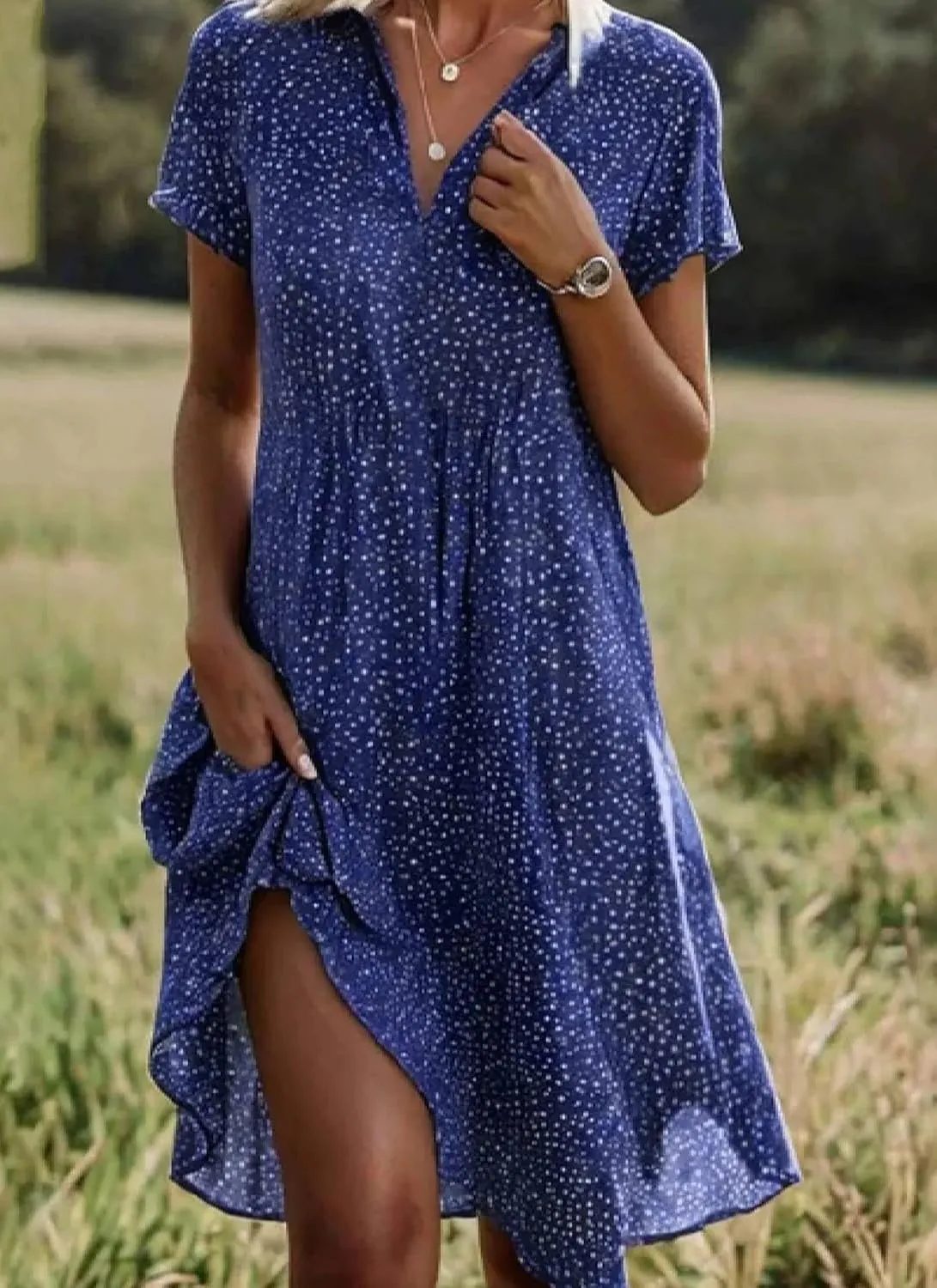 Women's Retro Red Paisley Print Midi Dress 2025 Spring Summer Outfits Casual Short Sleeve Crew Neck A Line Dresses