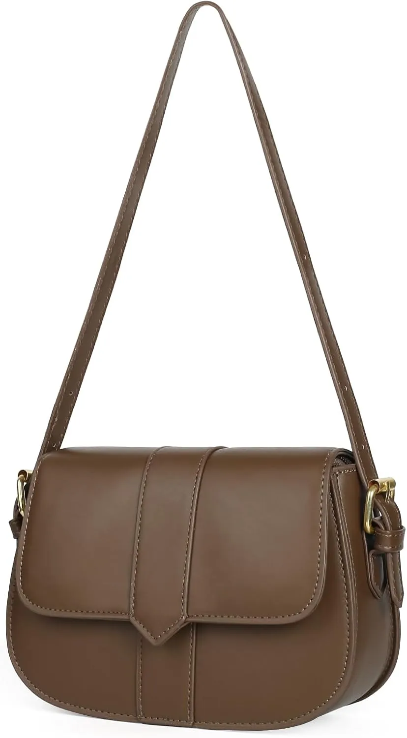 Women's Shoulder Bag Saddle Purse Preppy Style Female Crossbody Bag Retro Envelope Handbag Designer Briefcase