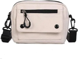 Women's Shoulder Bags Canvas Bag, Women's Bag, Student Bag, Telephone Bag.(White)