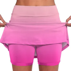 Womens Skorts with Pockets Tummy Control Plus Size Skorts for Women High Waist Athletic Sports Pants Skirt Casual