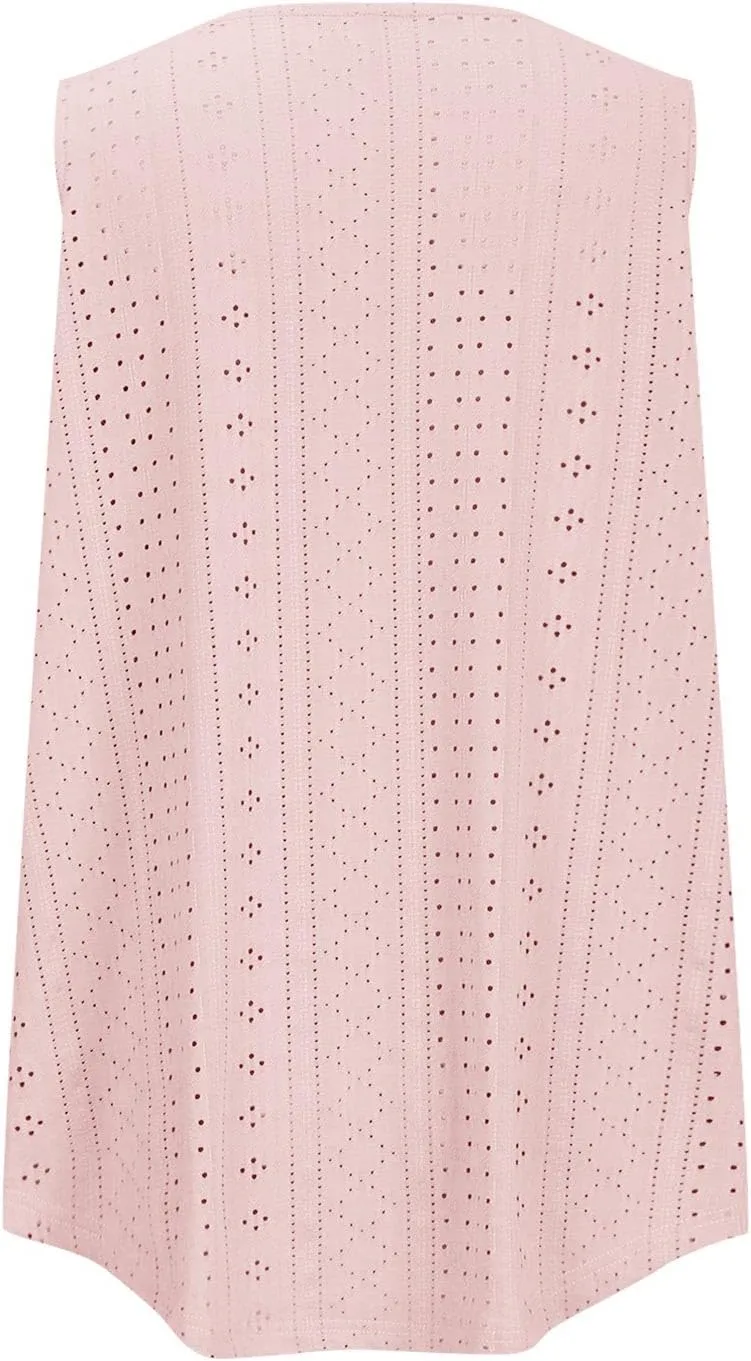 Womens Sleeveless Pleated Top Square Neck Tops for Plus Size Summer Vacation Tops Going Out Tops Fashion Trendy Tops